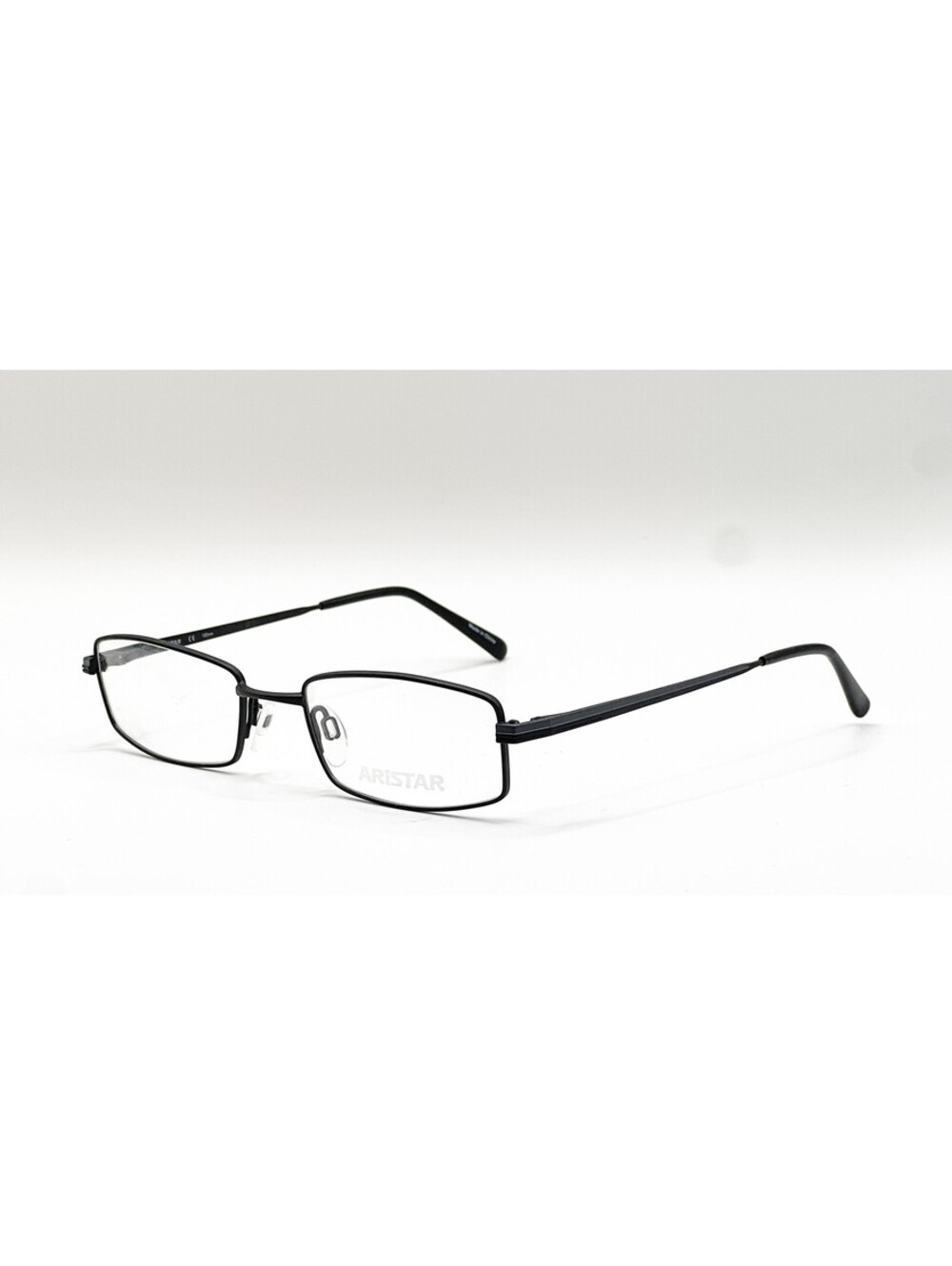 Aristar AR6784 538 Shiny Black Rectangle Authentic Eyeglass Frames 51-19